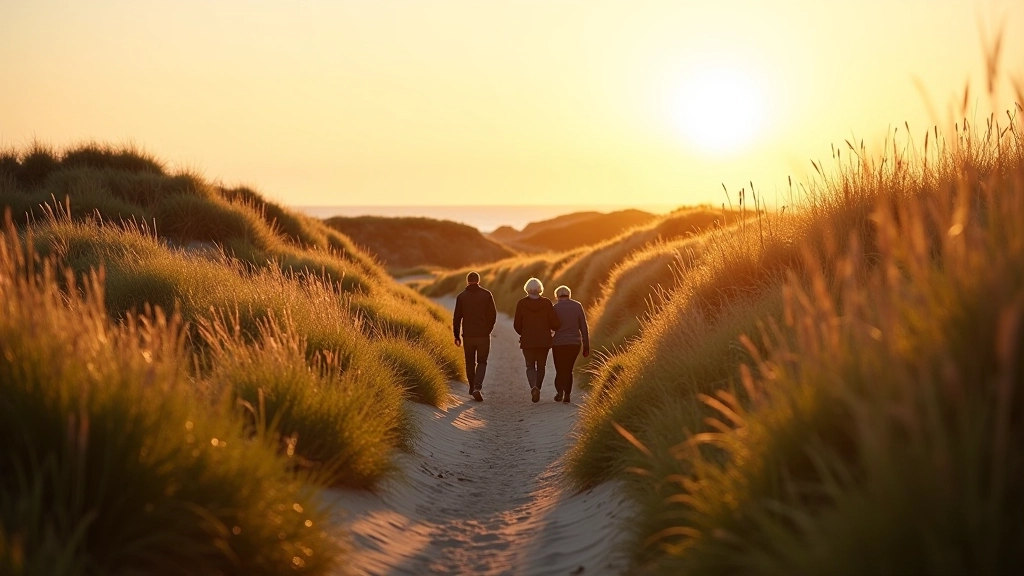 Natuurlijke duinlandschap met groene begroeiing